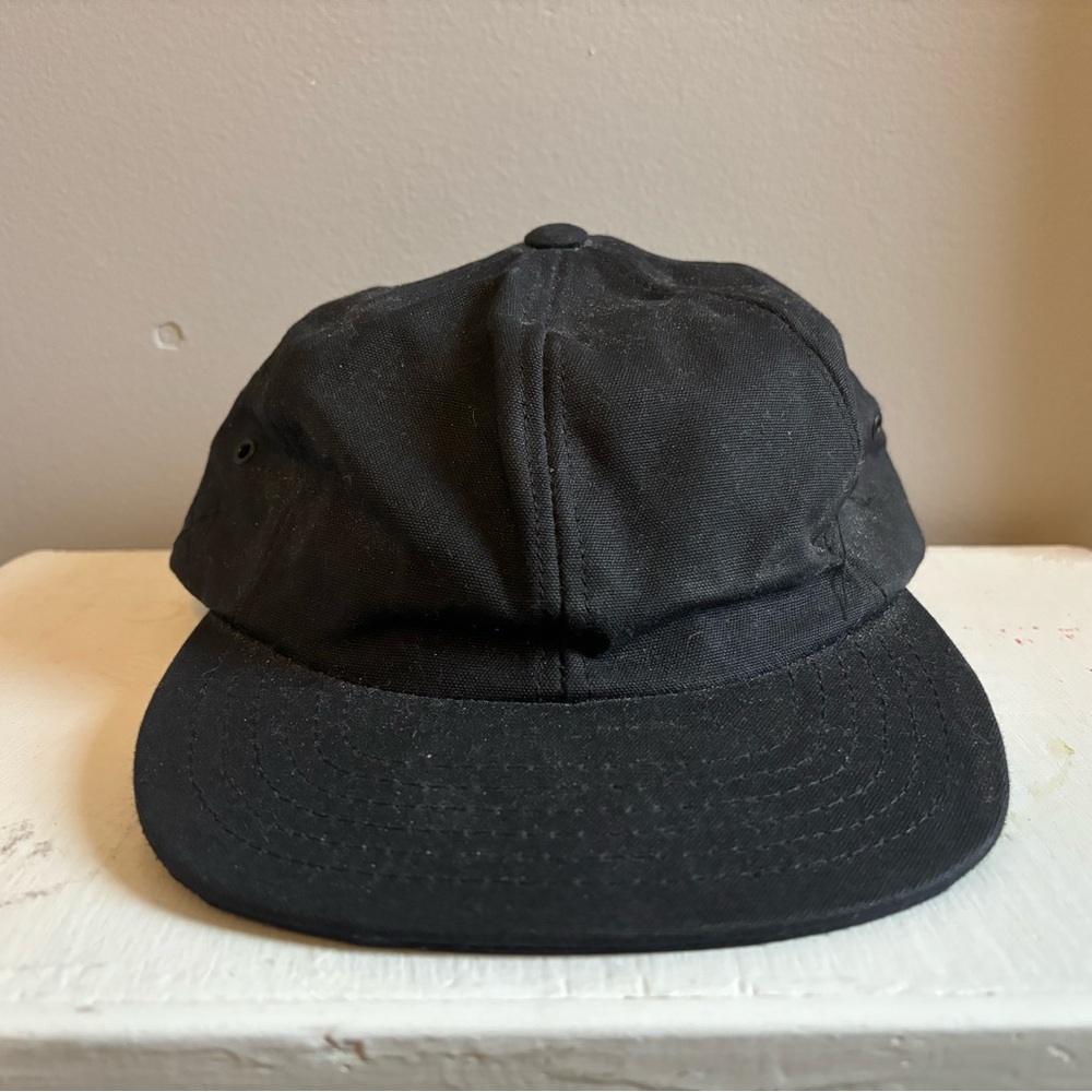 3Sixteen Black Waxed Canvas Cap